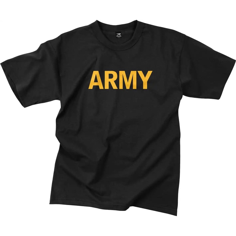 Rothco Army T-Shirt|Black|S|M|L|XL|2XL