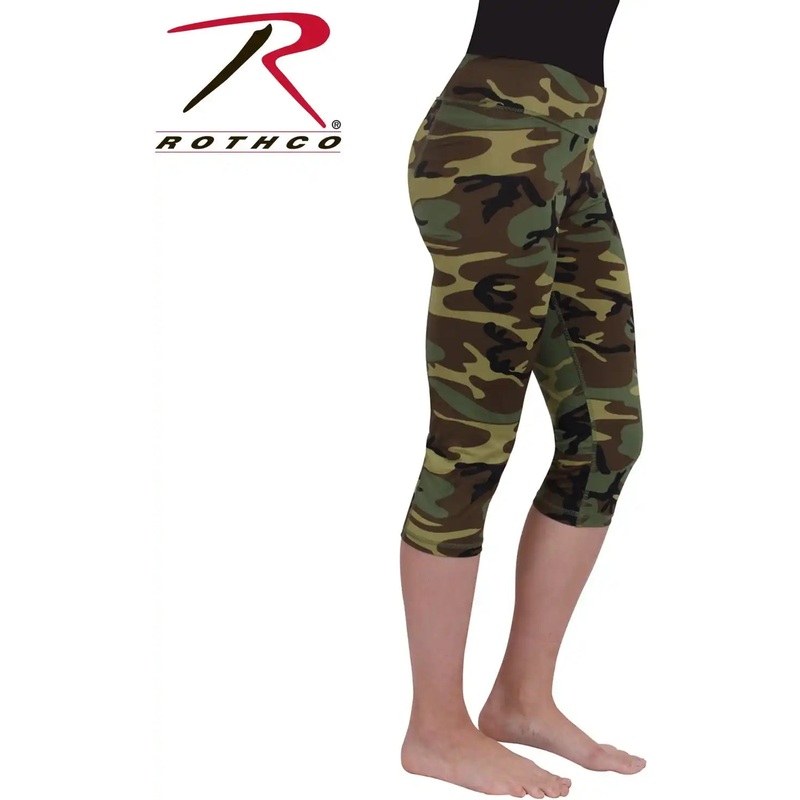 Womens Camo Workout Performance Capris