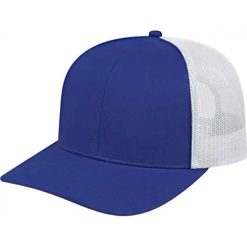 Cap America I3038 Poly/Cotton Mesh Back Cap – Royal White