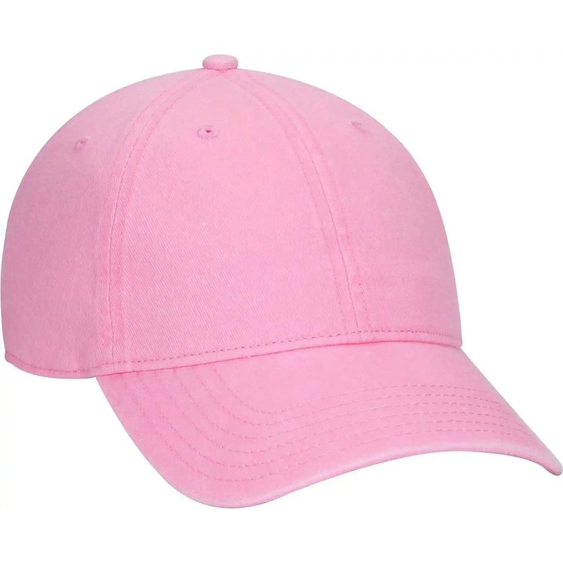 OTTO 18-711 Superior Washed Pigment Dyed Cotton Twill Low Profile Pro Style Cap – Pink