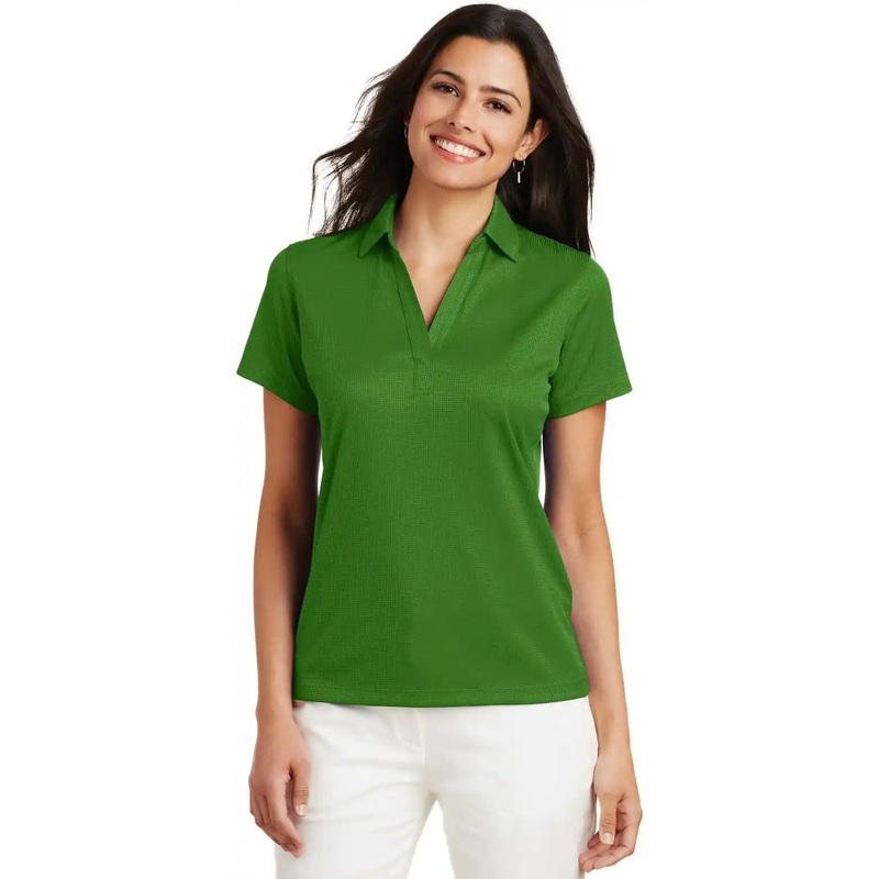 Port Authority L528 Ladies Performance Fine Jacquard Polo – Vine Green