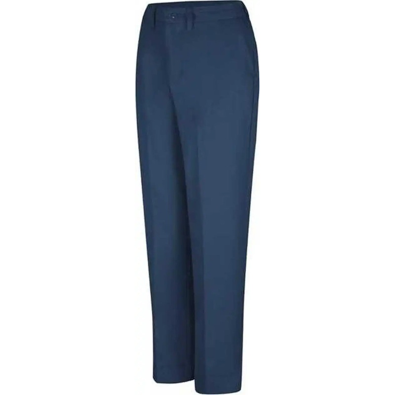 Red Kap PT61EXT Women’s Elastic Insert Work Pants – Extended Sizes – Navy – Unhemmed