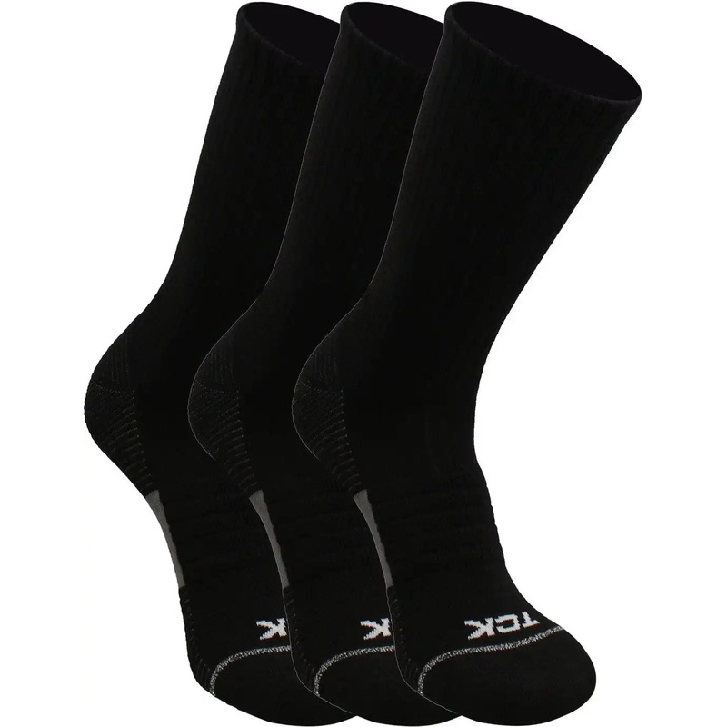 TCK 365 Everyday Athletic Crew Sock 3-pk – Black