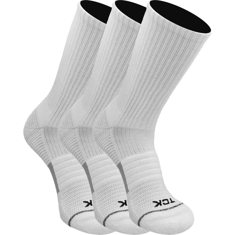 TCK 365 Everyday Athletic Crew Sock 3-pk – White