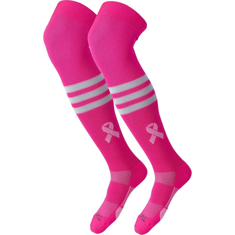 TCK Dugout Breast Cancer Awareness Over the Knee Socks – Pink