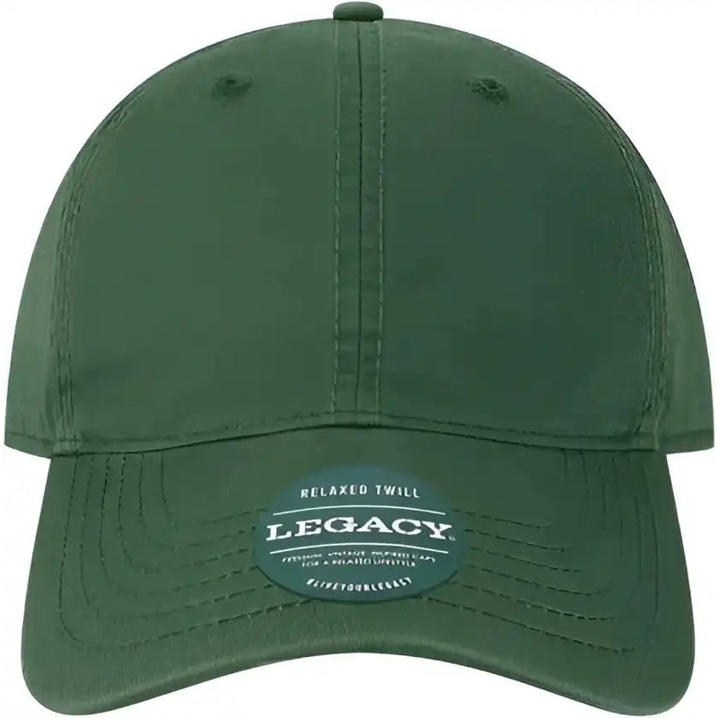 Legacy EZA Relaxed Twill Dad Cap – Dark Green