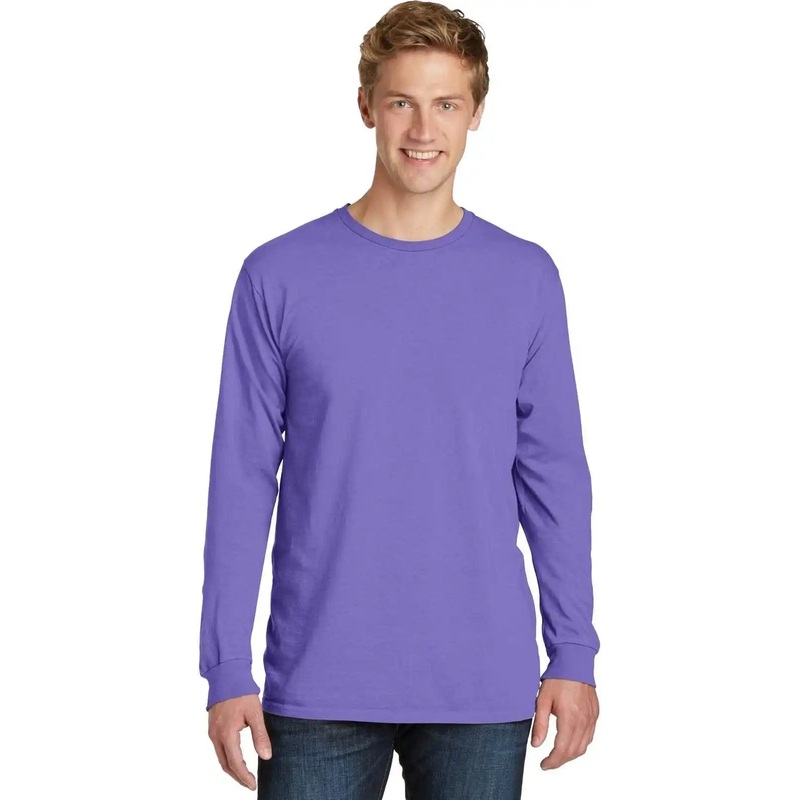 Port & Company PC099LS Beach Wash Garment-Dyed Long Sleeve Tee – Amethyst