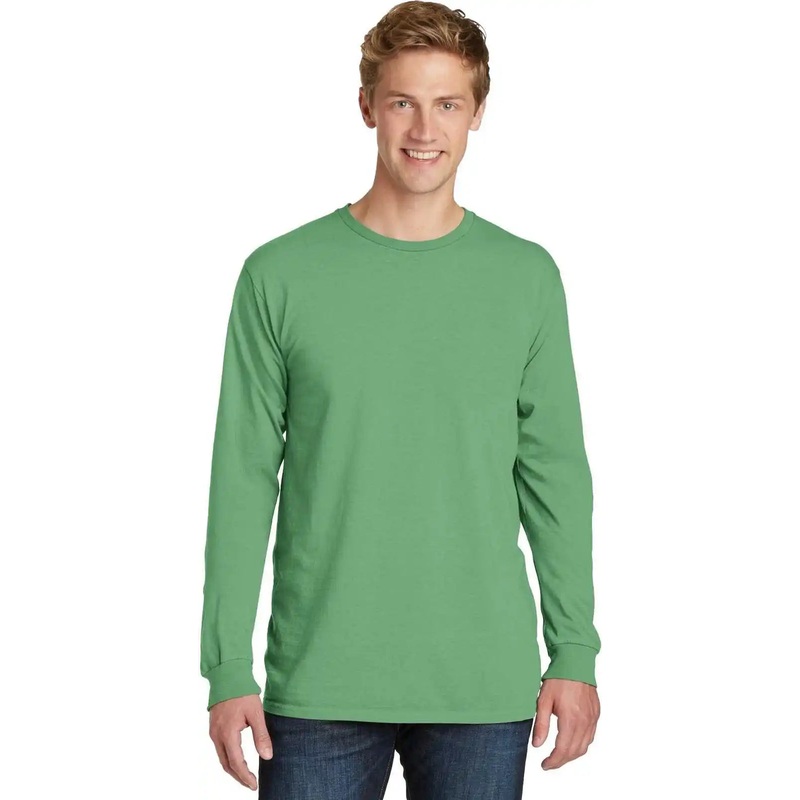 Port & Company PC099LS Beach Wash Garment-Dyed Long Sleeve Tee – Safari