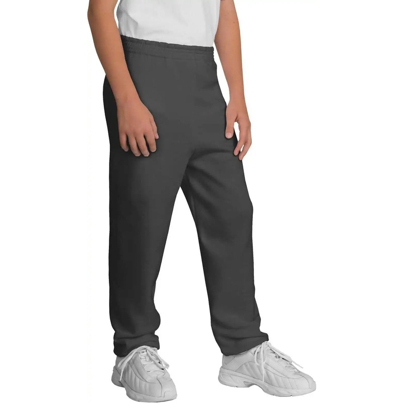 Port & Company PC90YP Youth Core Fleece Sweatpant – Charcoal