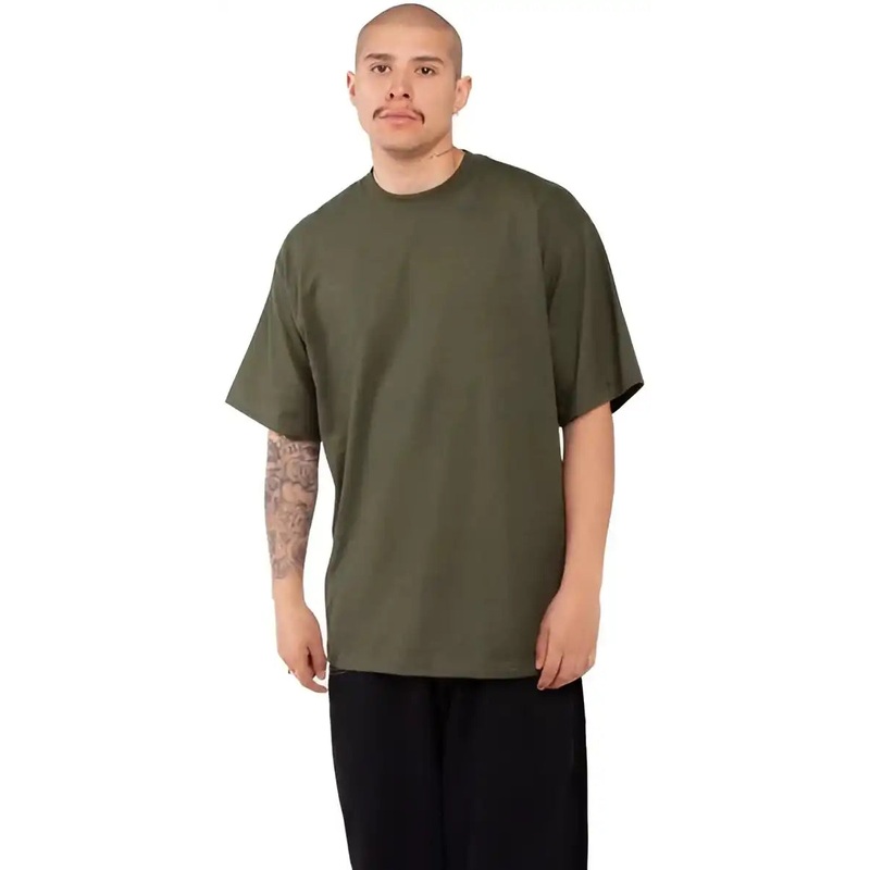 Shaka Wear SHMHSST Men’s Tall Max Heavyweight T-Shirt – Olive