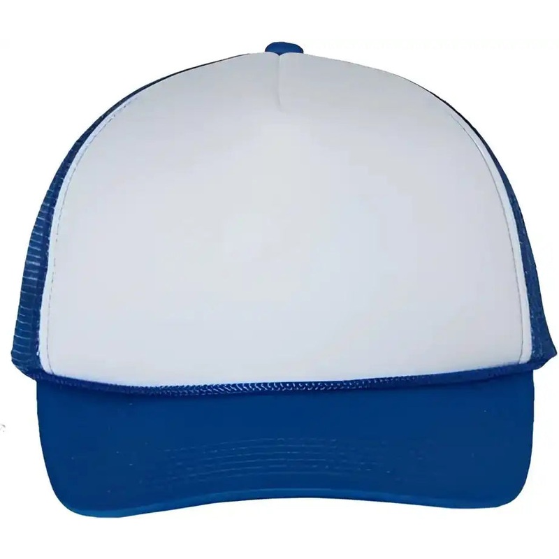Valucap VC700 Foam Mesh-Back Trucker Cap – White Royal