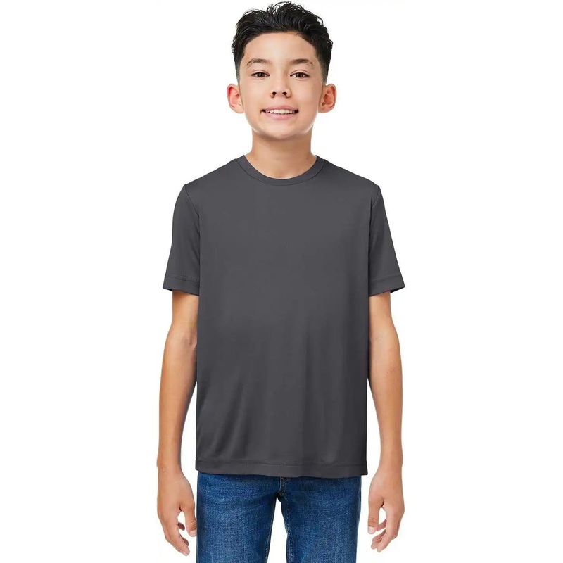CORE365 CE10Y Youth Capital Performance T-Shirt – CARBON