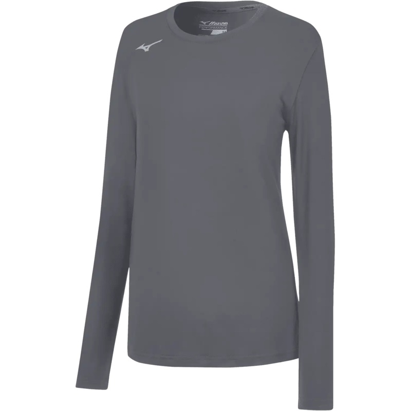 Mizuno Girl’s Long Sleeve Attack Tee – Quiet Shade