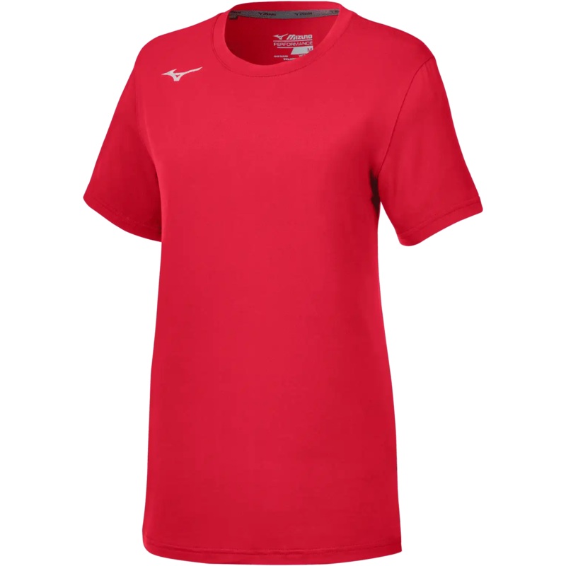 Mizuno Girl’s Short Sleeve Attack Tee 3.0 – Red