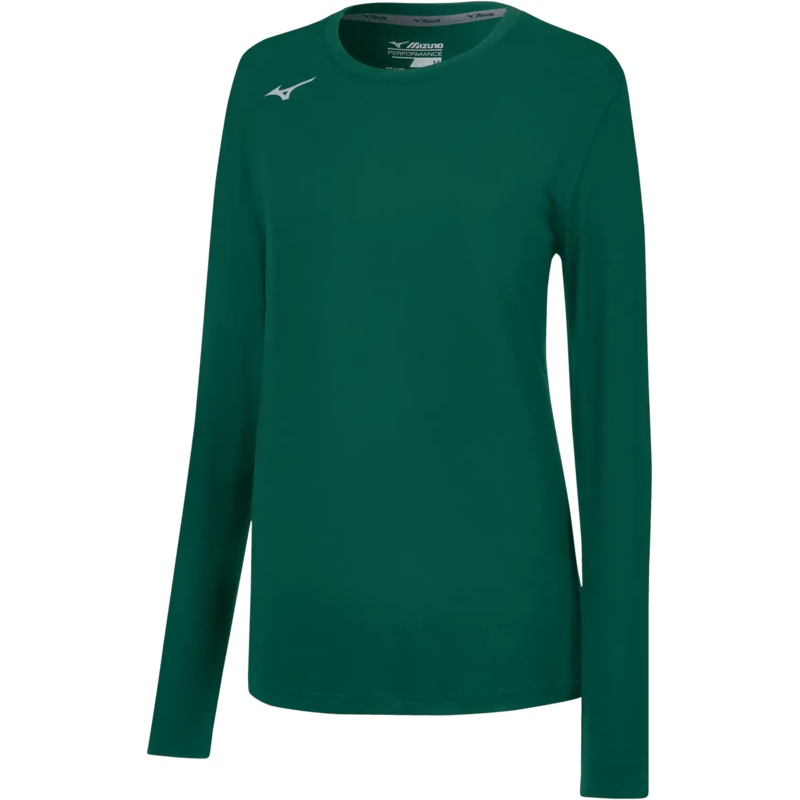 Mizuno Women’s Long Sleeve Attack Tee – Forest