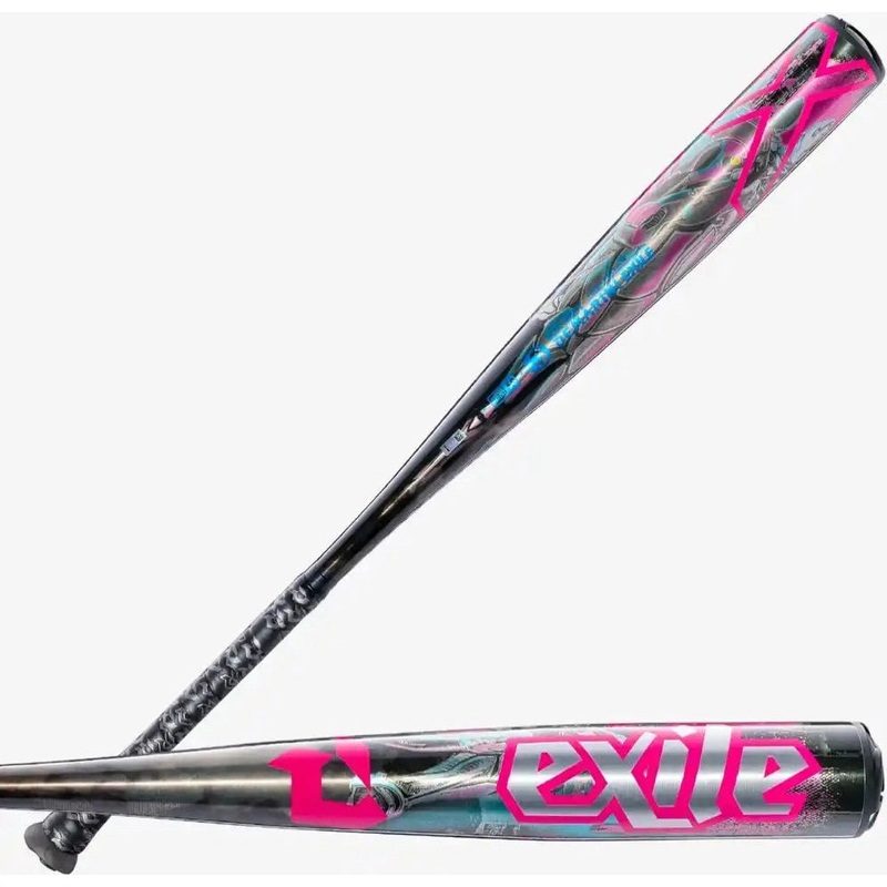 DeMarini 2026 Exile Cyborg Limited Edition (-3) BBCOR Baseball Bat WBD2654010 – Silver Pink