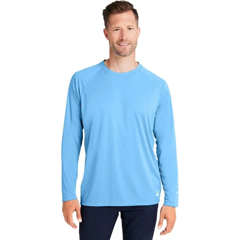 HUK H12L009 Men’s Pursuit Long-Sleeve T-Shirt – MAROLINA BLUE