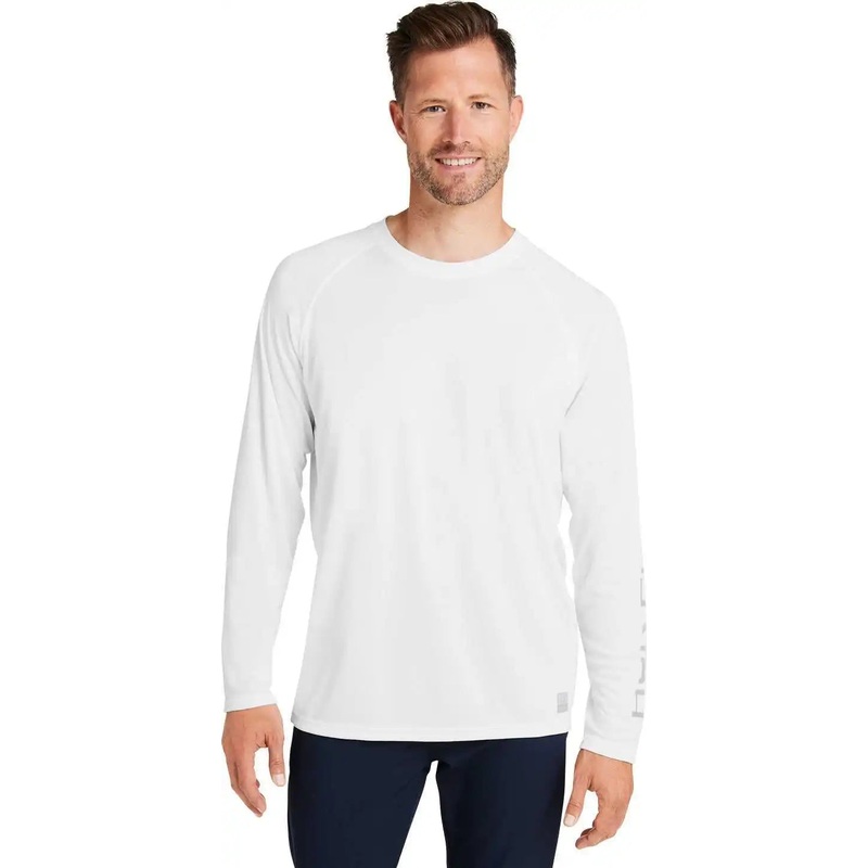 HUK H12L009 Men’s Pursuit Long-Sleeve T-Shirt – WHITE
