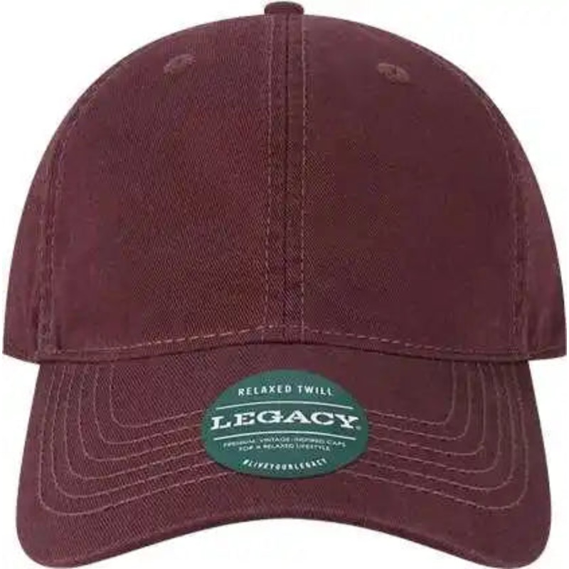 Legacy EZA Relaxed Twill Dad Cap – Maroon