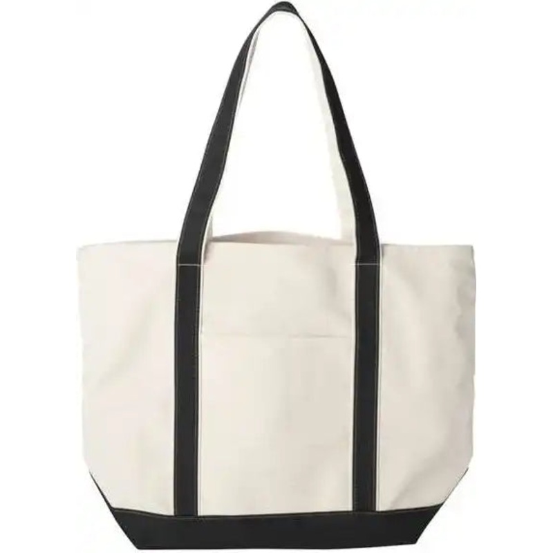 Liberty Bags 8872 X-Large Boater Tote – Natural Black