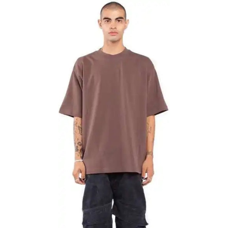 Shaka Wear SHGDN Men’s Garment-Dyed Designer T-Shirt – Mocha