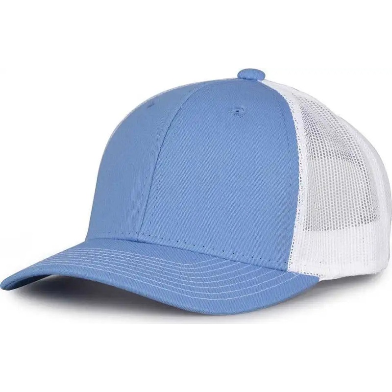 The Game GB452E Everyday Trucker Cap – Columbia Blue White