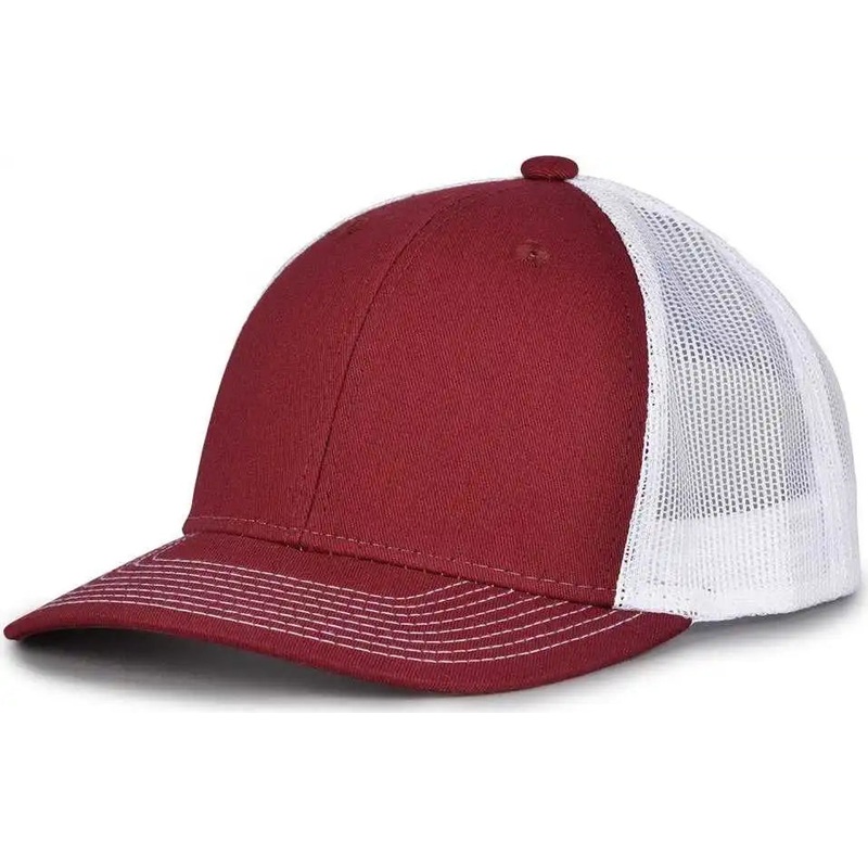 The Game GB452E Everyday Trucker Cap – Maroon White