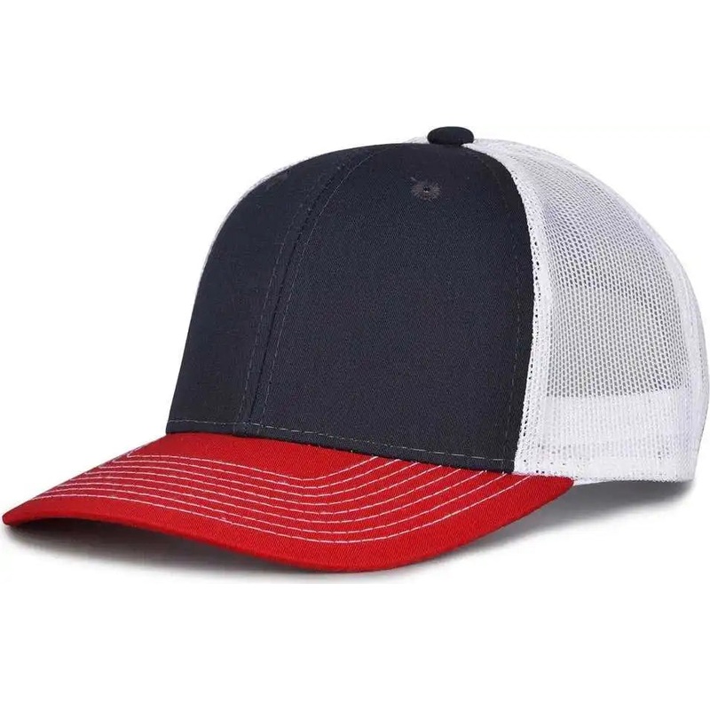 The Game GB452E Everyday Trucker Cap – Navy Red