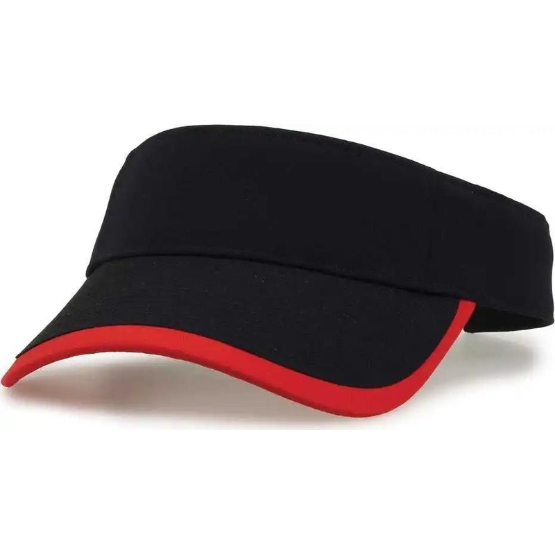 The Game GB463 Gamechanger Visor with Bill Tipping – Black Red