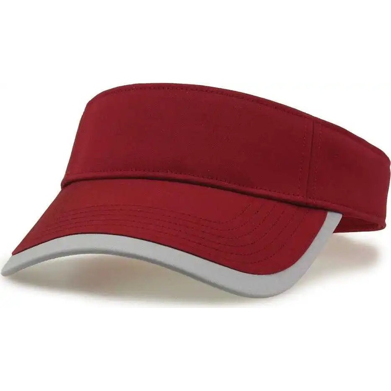 The Game GB463 Gamechanger Visor with Bill Tipping – Cardinal Gray