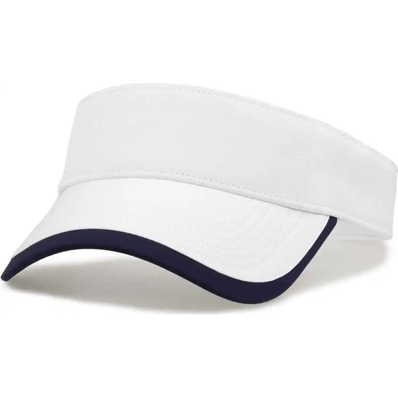 The Game GB463 Gamechanger Visor with Bill Tipping – White Navy