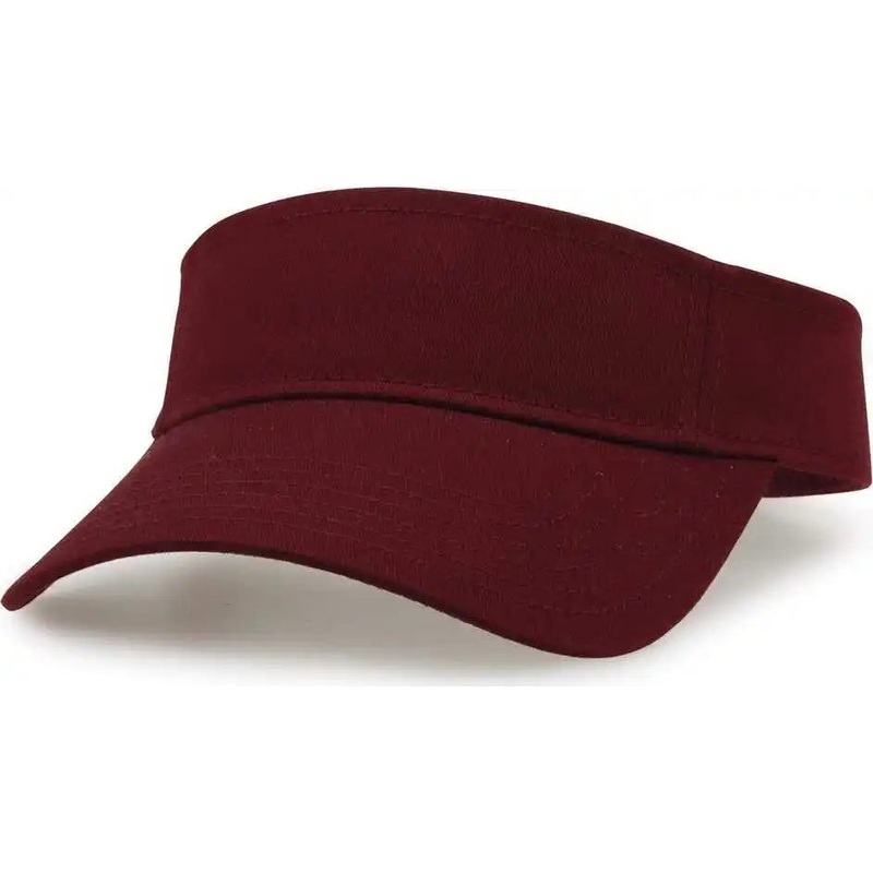 The Game GB464 Cotton Twill Visor – Maroon