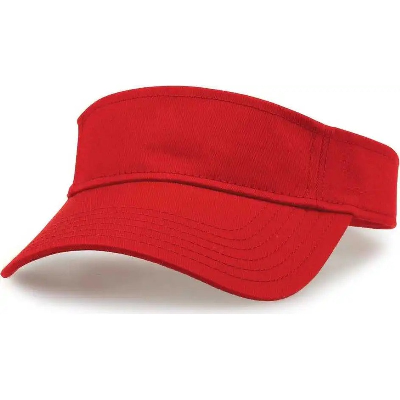 The Game GB464 Cotton Twill Visor – Red