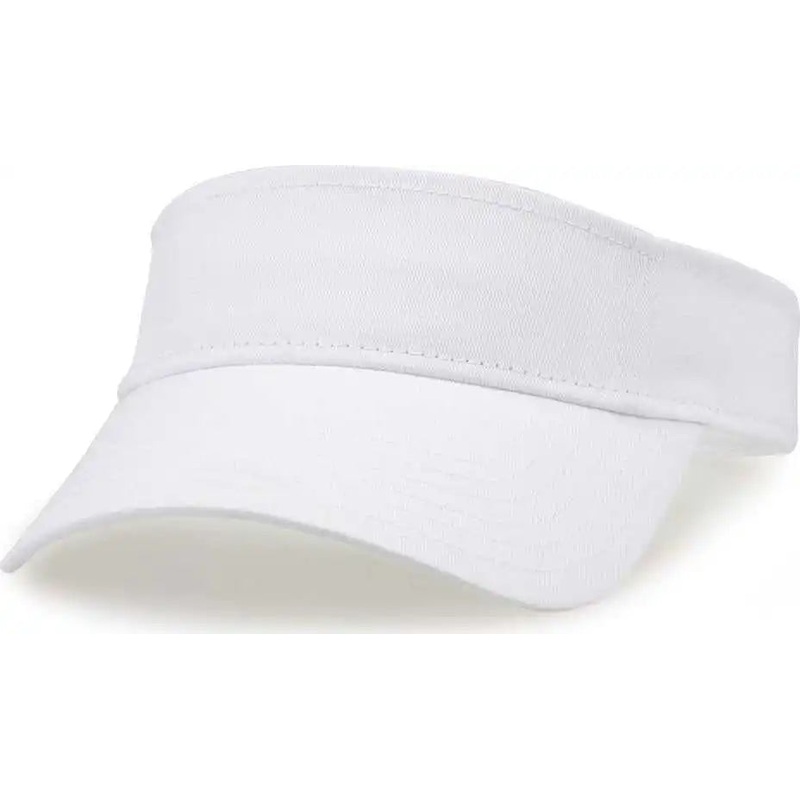 The Game GB464 Cotton Twill Visor – White