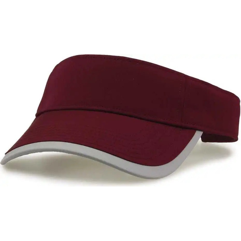 The Game GB463 Gamechanger Visor with Bill Tipping – Dark Maroon Gray