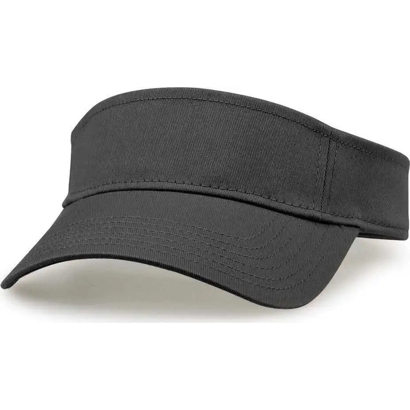 The Game GB464 Cotton Twill Visor – Dark Gray