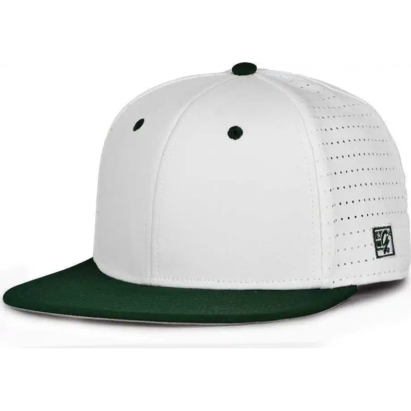 The Game GB998 Perforated GameChanger Cap – White Dark Green