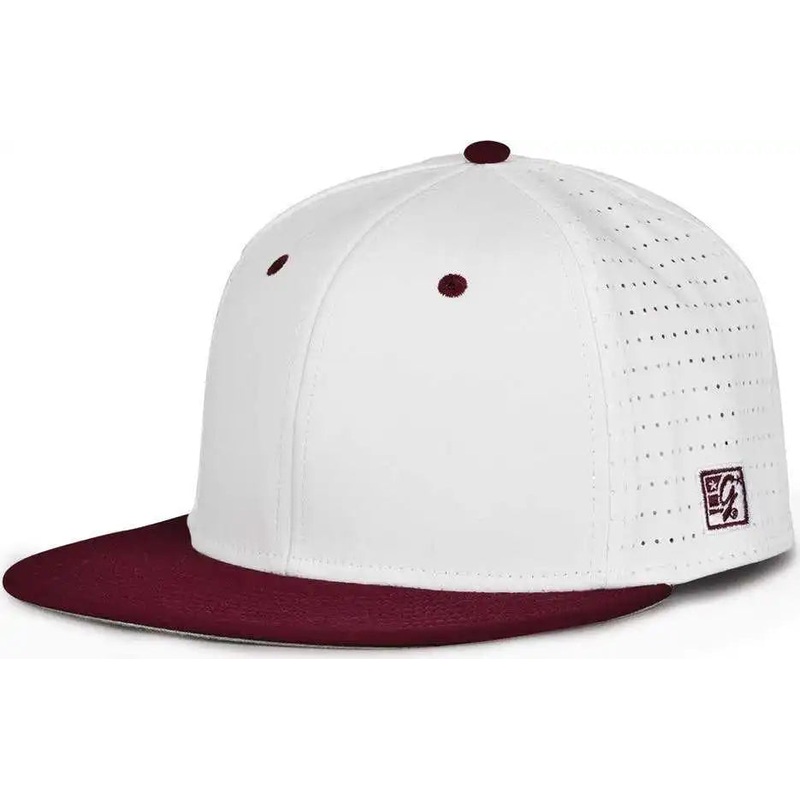 The Game GB998 Perforated GameChanger Cap – White Dark Maroon