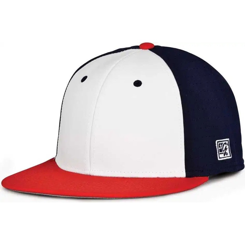 The Game GB998 Perforated GameChanger Cap – White Navy Red