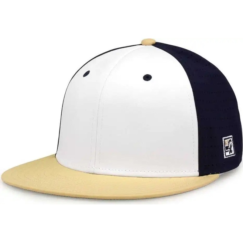 The Game GB998 Perforated GameChanger Cap – White Navy Vegas Gold
