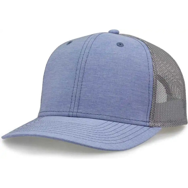 The Game GB452H Heather Everyday Trucker Cap – Light Blue