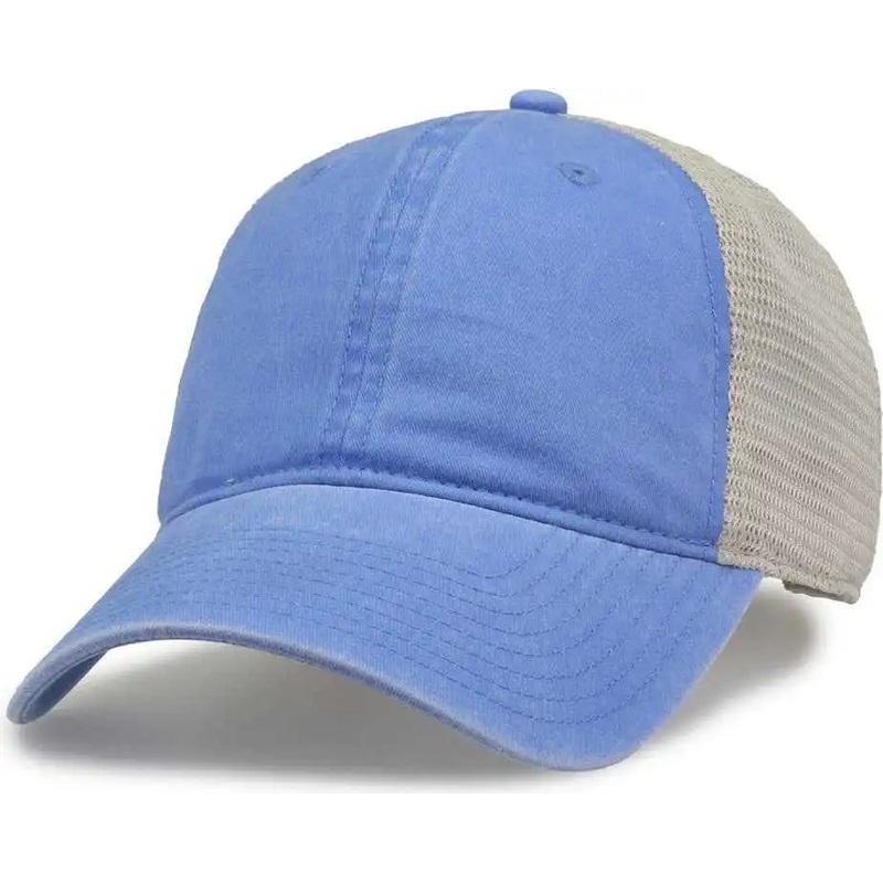 The Game GB460 Pigment Dyed Twill & Soft Trucker Cap – Sky Blue Sand