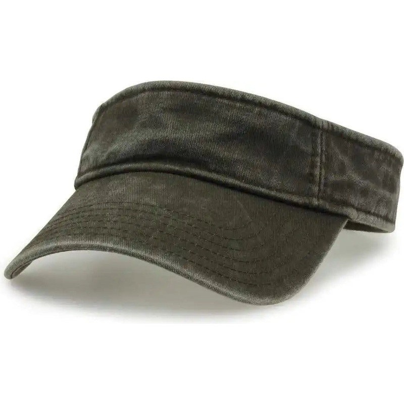 The Game GB466 Pigment Dyed Twill Visor – Army Green