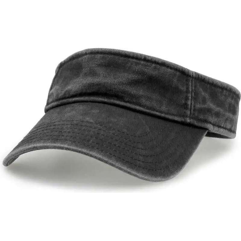 The Game GB466 Pigment Dyed Twill Visor – Black