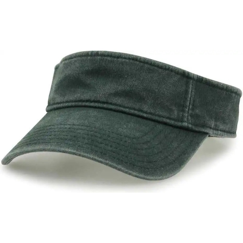 The Game GB466 Pigment Dyed Twill Visor – Bottle Green sand