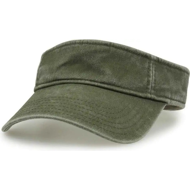 The Game GB466 Pigment Dyed Twill Visor – Light Olive