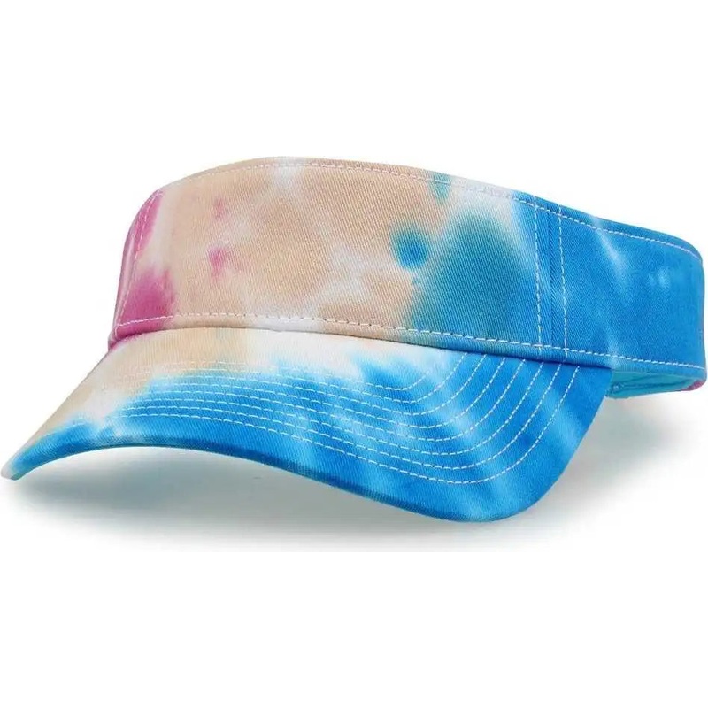 The Game GB471 Relaxed Tie Dye and Trucker Mesh Visor – Pastel Tie Dye