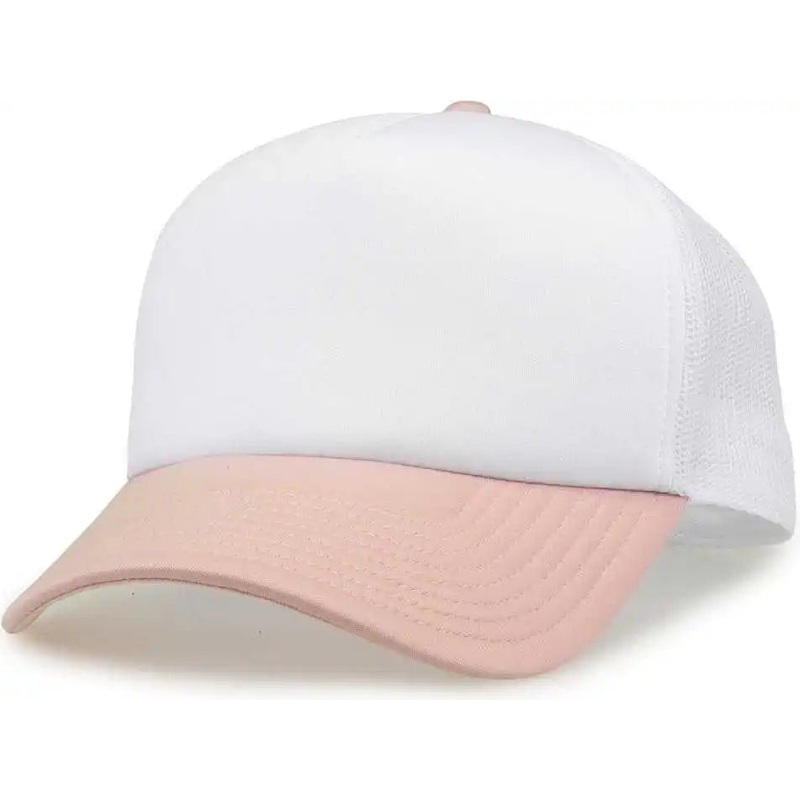 The Game GB473 Foam Front Trucker Cap – White Cameo