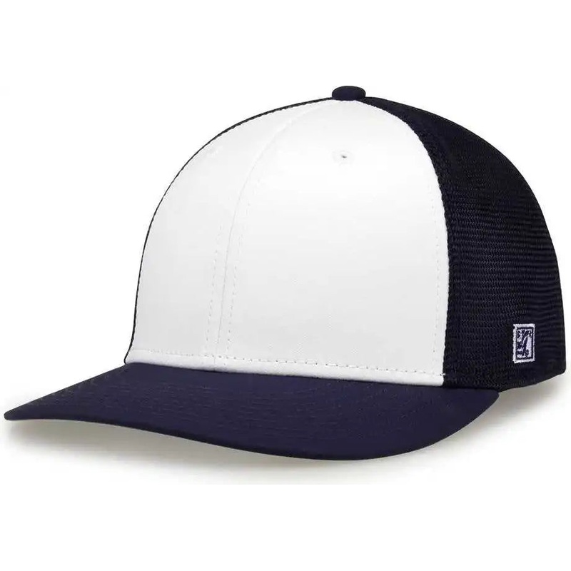 The Game GB483A GameChanger and Diamond Mesh Adjustable Cap – White Navy