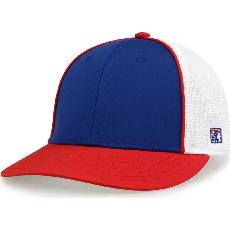 The Game GB483P On-Field GameChanger with Piping & Diamond Mesh Cap – Royal Red